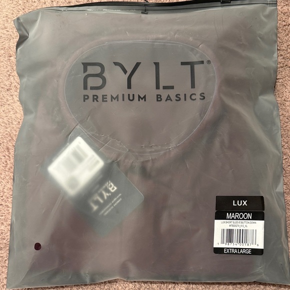 BYLT Basics Other - BYLT Basics Maroon Casual Button Down Shirt
